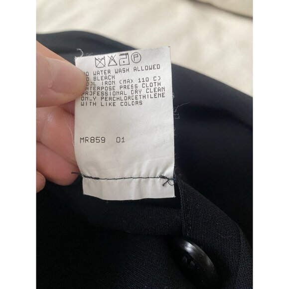 Marina Rinaldi Blouse Layering Top 21 / US Medium / Large Black Italy - Picture 4 of 10